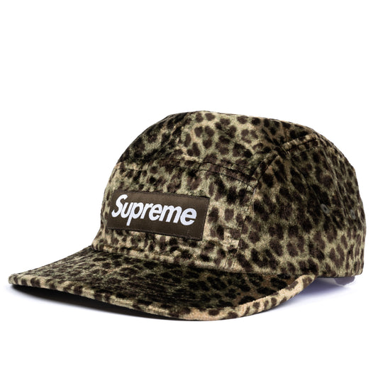 Leopard Velvet Camp Cap